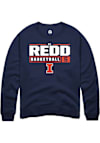 Main image for AJ Redd Rally Mens Navy Blue Illinois Fighting Illini NIL Stacked Box Crew Sweatshirt
