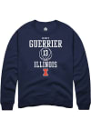 Main image for Quincy Guerrier  Rally Illinois Fighting Illini Mens Navy Blue NIL Sport Icon Long Sleeve Crew S..
