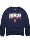 Main image for Quincy Guerrier  Rally Illinois Fighting Illini Mens Navy Blue NIL Stacked Box Long Sleeve Crew ..