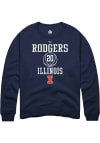 Main image for Ty Rodgers  Rally Illinois Fighting Illini Mens Navy Blue NIL Sport Icon Long Sleeve Crew Sweats..