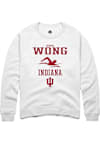 Main image for Benson Wong Rally Mens White Indiana Hoosiers NIL Sport Icon Crew Sweatshirt