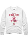 Main image for Sharnecce Currie-Jelks  Rally Indiana Hoosiers Mens White NIL Sport Icon Long Sleeve Crew Sweats..