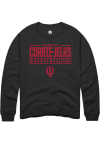 Main image for Sharnecce Currie-Jelks  Rally Indiana Hoosiers Mens Black NIL Stacked Box Long Sleeve Crew Sweat..