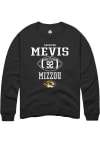 Main image for Harrison Mevis  Rally Missouri Tigers Mens Black NIL Sport Icon Long Sleeve Crew Sweatshirt