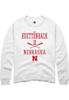 Main image for Max Buettenback Rally Mens White Nebraska Cornhuskers NIL Sport Icon Crew Sweatshirt