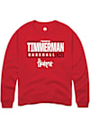 Main image for Tucker Timmerman Rally Mens Red Nebraska Cornhuskers NIL Stacked Box Crew Sweatshirt