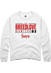 Main image for Lani Breedlove Rally Mens White Nebraska Cornhuskers NIL Stacked Box Crew Sweatshirt