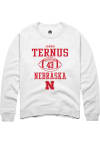 Main image for Landon Ternus  Rally Nebraska Cornhuskers Mens White NIL Sport Icon Long Sleeve Crew Sweatshirt