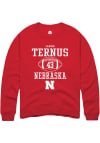 Main image for Landon Ternus  Rally Nebraska Cornhuskers Mens Red NIL Sport Icon Long Sleeve Crew Sweatshirt