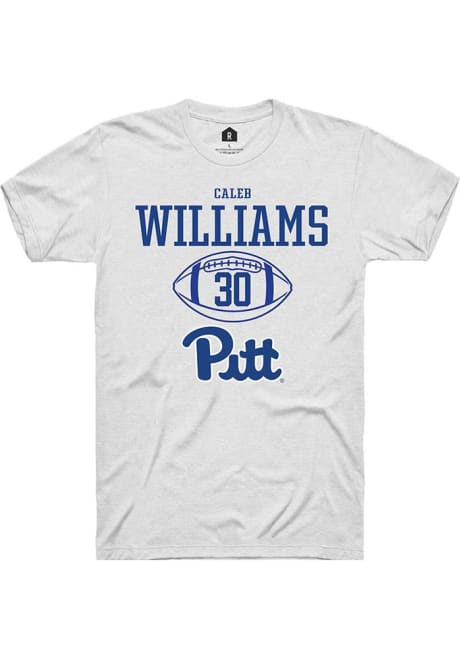 Caleb Williams White Pitt Panthers NIL Sport Icon Short Sleeve T Shirt