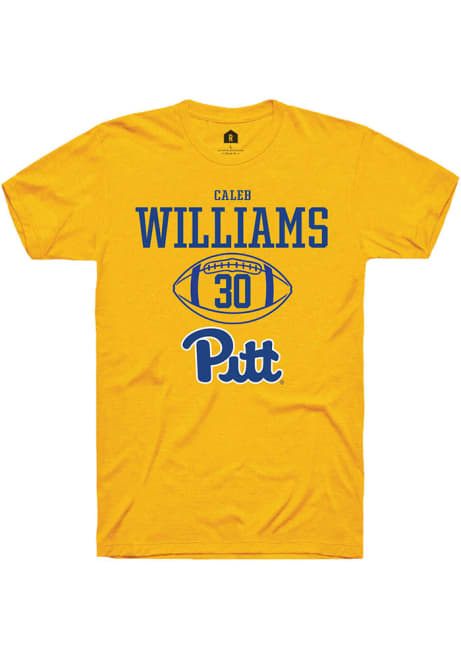 Caleb Williams Gold Pitt Panthers NIL Sport Icon Short Sleeve T Shirt