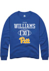 Main image for Caleb Williams  Rally Pitt Panthers Mens Blue NIL Sport Icon Long Sleeve Crew Sweatshirt