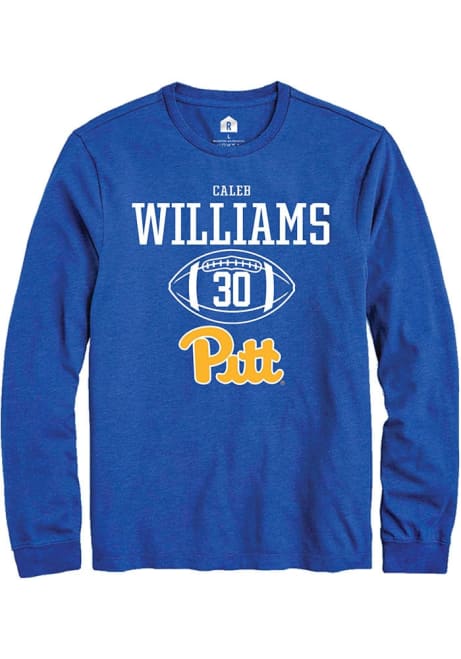 Caleb Williams Rally Mens Blue Pitt Panthers NIL Sport Icon Tee