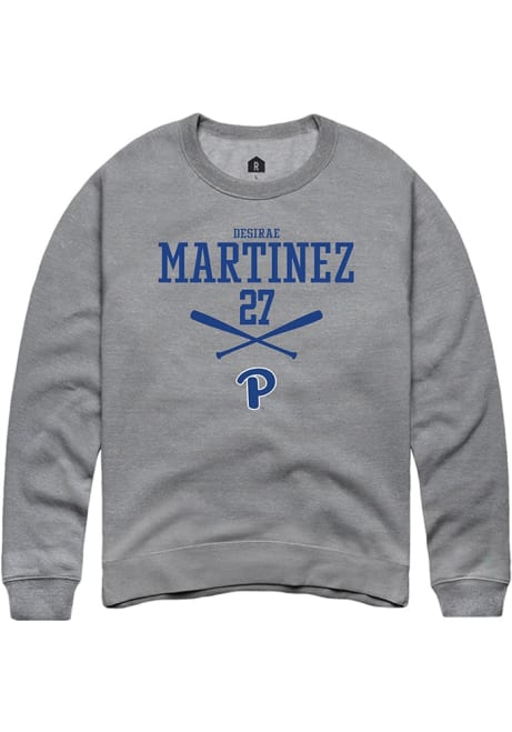 Desirae Martinez Rally Mens Graphite Pitt Panthers NIL Sport Icon Crew Sweatshirt