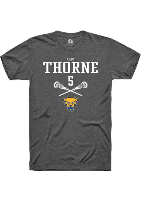Abby Thorne Grey Pitt Panthers NIL Sport Icon Short Sleeve T Shirt