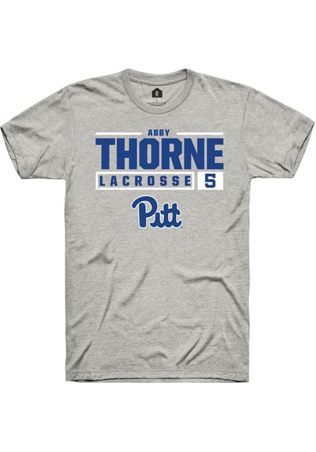 Abby Thorne Ash Pitt Panthers NIL Stacked Box Short Sleeve T Shirt