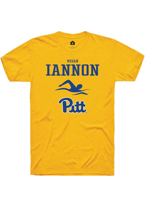 Megan Iannon Gold Pitt Panthers NIL Sport Icon Short Sleeve T Shirt