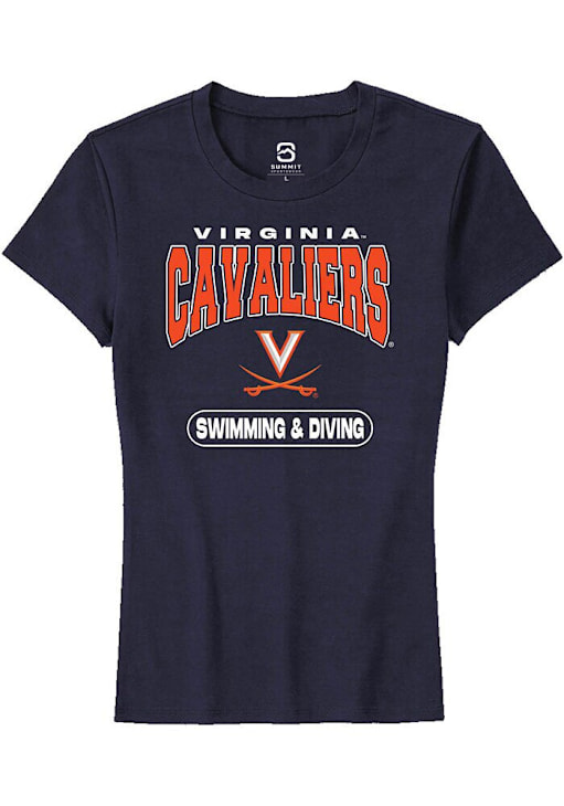 Summit Sportswear Virginia Cavaliers Womens NAVY Swimming Diving - Main Image