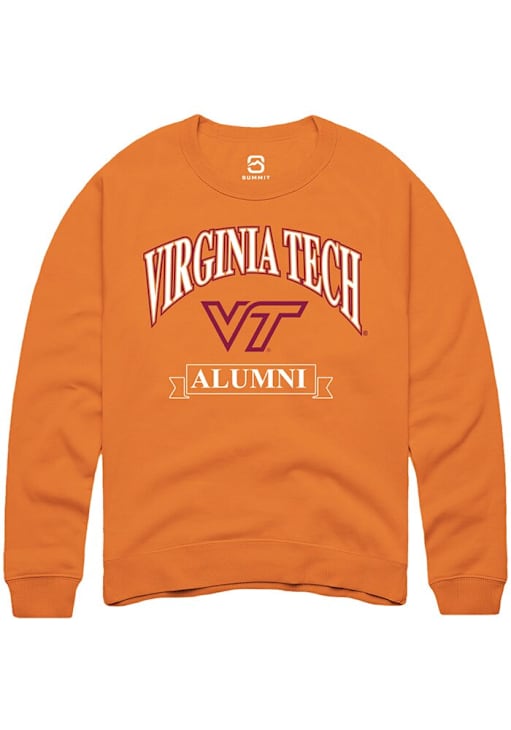 Summit Sportswear Virginia Tech Hokies Mens ORANGE Alumni Banner