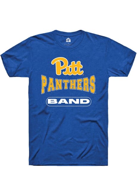 Pitt Panthers Blue Rally Band Short Sleeve T Shirt