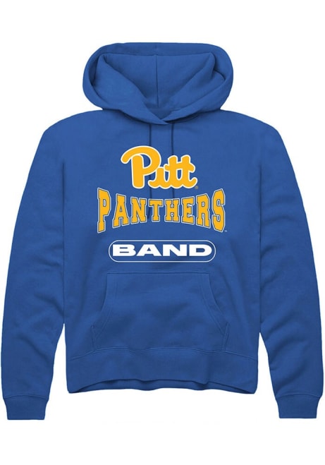 Mens Pitt Panthers Blue Rally Band Hooded Sweatshirt