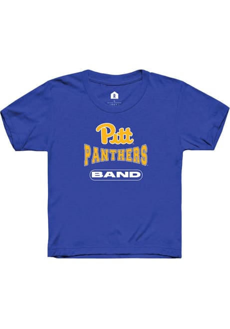 Youth Pitt Panthers Blue Rally Band Short Sleeve T-Shirt