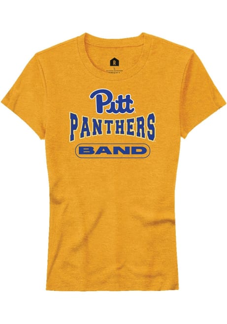 Pitt Panthers Gold Rally Band Short Sleeve T-Shirt