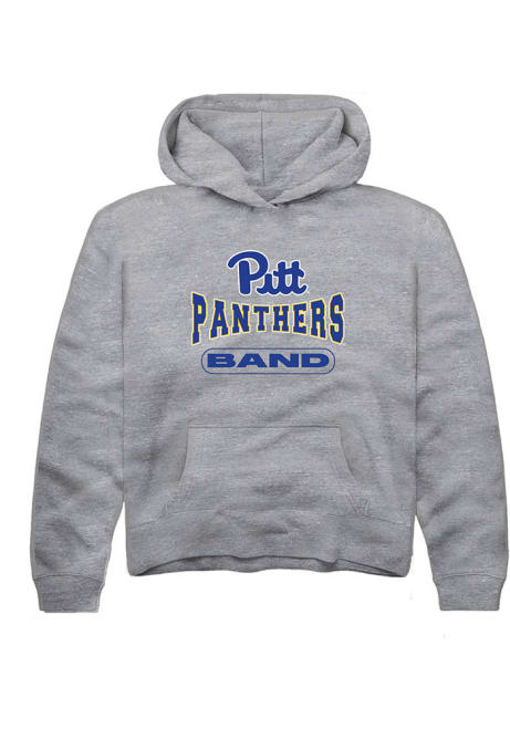 Youth Pitt Panthers Grey Rally Band Long Sleeve Hooded Sweatshirt