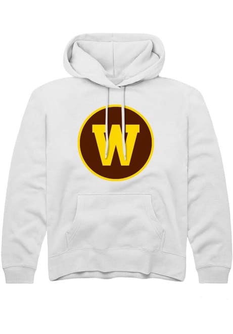 Youth Western Michigan Broncos White Rally Alt Logo Long Sleeve Hooded Sweatshirt