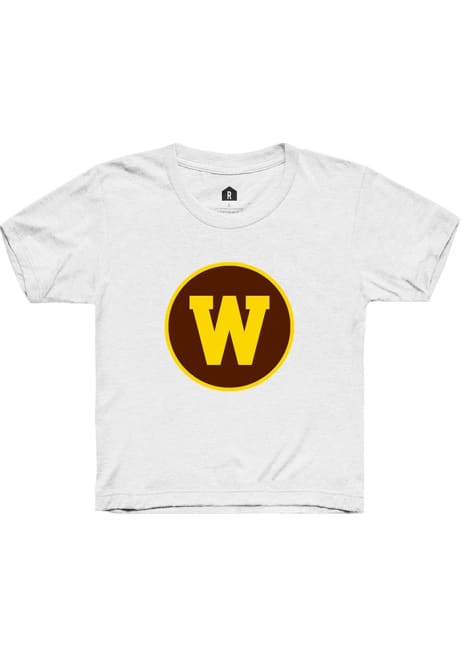 Youth Western Michigan Broncos White Rally Alt Logo Short Sleeve T-Shirt