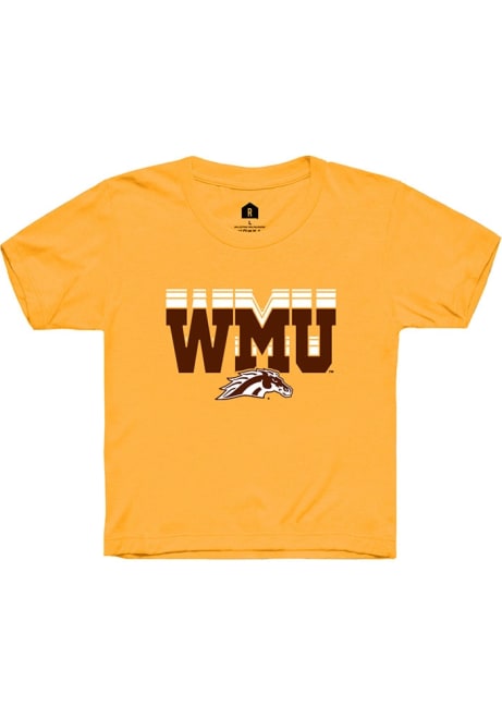 Youth Western Michigan Broncos Gold Rally Repeat Short Sleeve T-Shirt