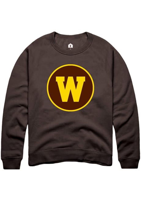 Mens Western Michigan Broncos Brown Rally Alt Logo Crew Sweatshirt