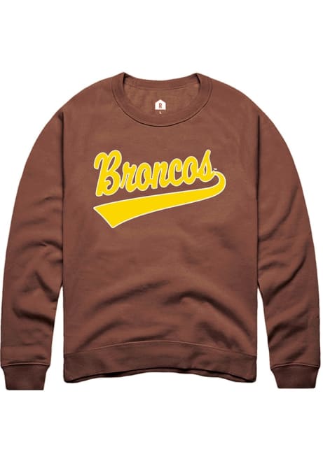 Mens Western Michigan Broncos Brown Rally Tail Crew Sweatshirt