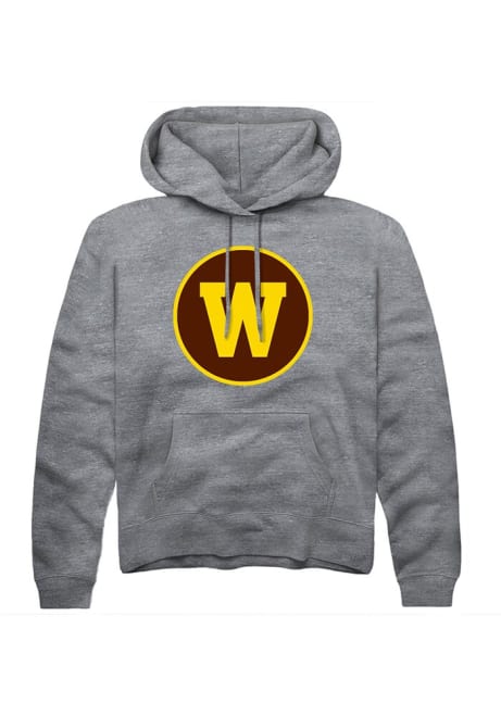 Mens Western Michigan Broncos Grey Rally Alt Logo Hooded Sweatshirt