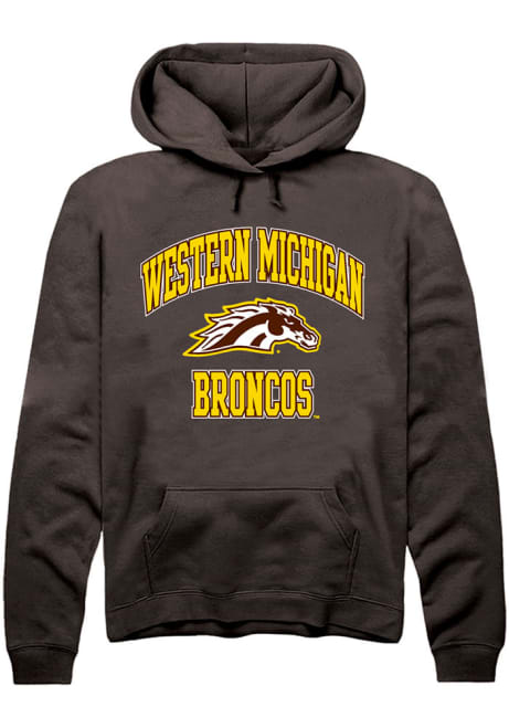 Mens Western Michigan Broncos Brown Rally Number 1 Primary Hooded Sweatshirt