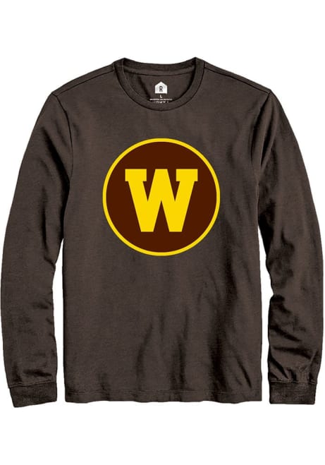 Mens Western Michigan Broncos Brown Rally Alt Logo Tee