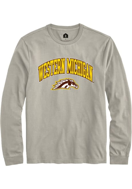 Mens Western Michigan Broncos Tan Rally Arch Logo Tee