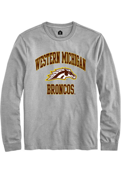 Mens Western Michigan Broncos Grey Rally Number 1 Neutral Tee