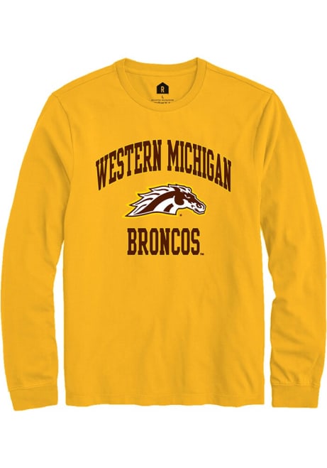 Mens Western Michigan Broncos Gold Rally Number 1 Neutral Tee