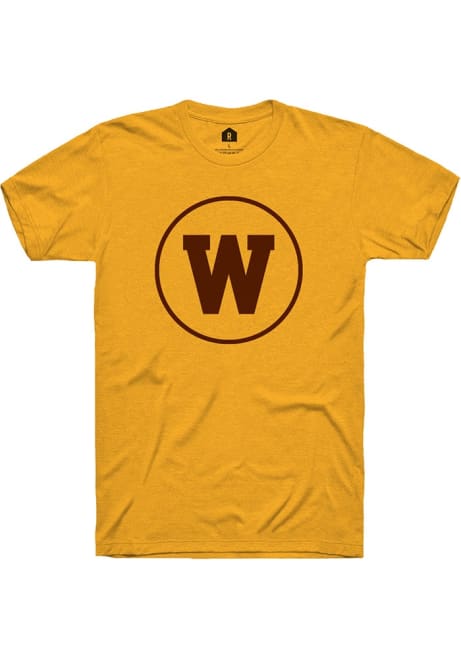 Western Michigan Broncos Gold Rally Alt Logo Short Sleeve T Shirt