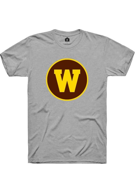 Western Michigan Broncos Grey Rally Alt Logo Short Sleeve T Shirt