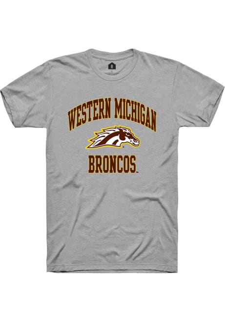 Western Michigan Broncos Grey Rally Number 1 Neutral Short Sleeve T Shirt