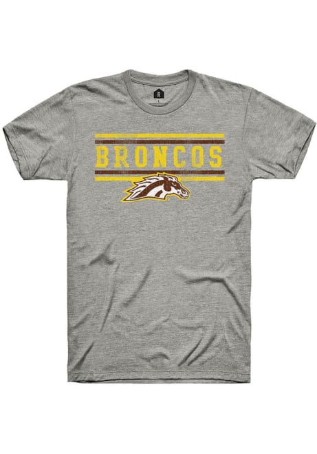 Western Michigan Broncos Grey Rally Bars Short Sleeve T Shirt