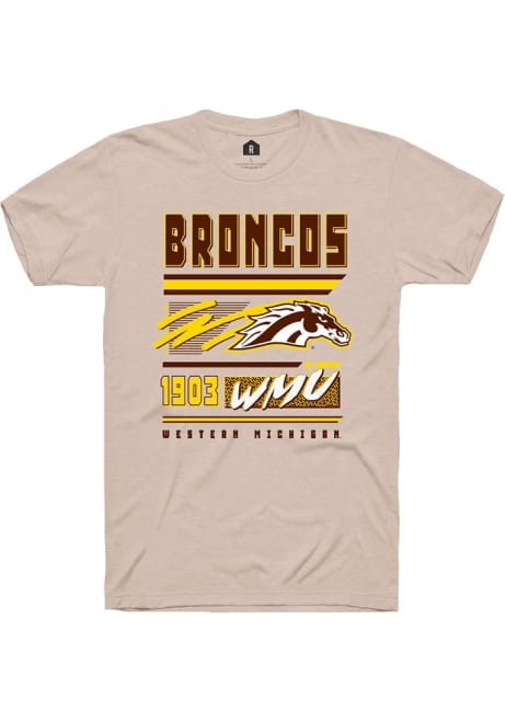 Western Michigan Broncos Tan Rally Retro Short Sleeve T Shirt