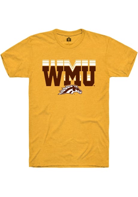 Western Michigan Broncos Gold Rally Repeat Short Sleeve T Shirt