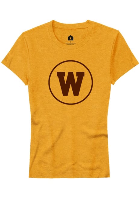 Western Michigan Broncos Gold Rally Alt Logo Short Sleeve T-Shirt