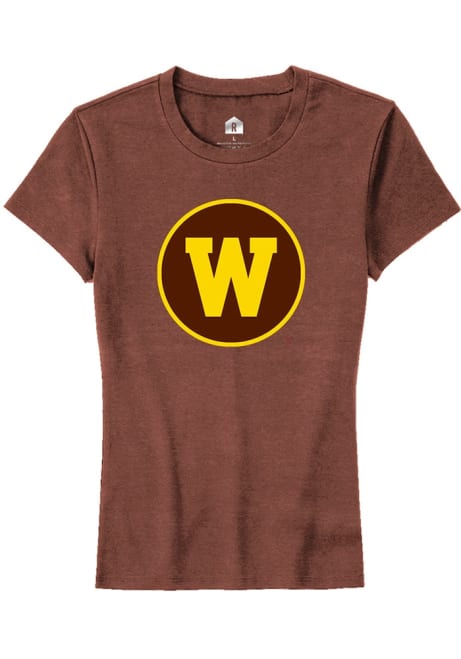 Western Michigan Broncos Brown Rally Alt Logo Short Sleeve T-Shirt