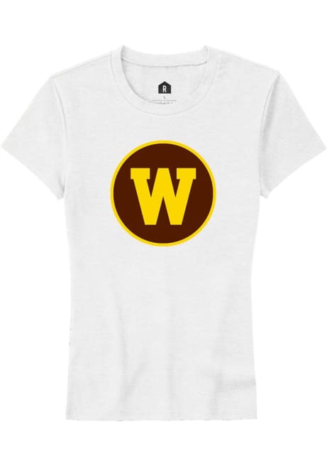 Western Michigan Broncos White Rally Alt Logo Short Sleeve T-Shirt