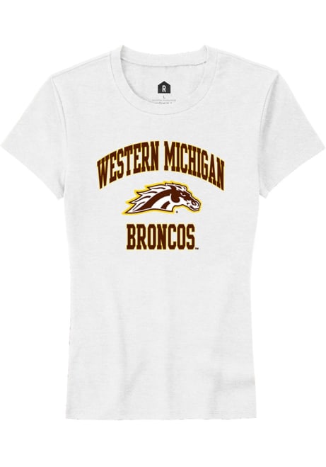 Western Michigan Broncos White Rally Number 1 Neutral Short Sleeve T-Shirt