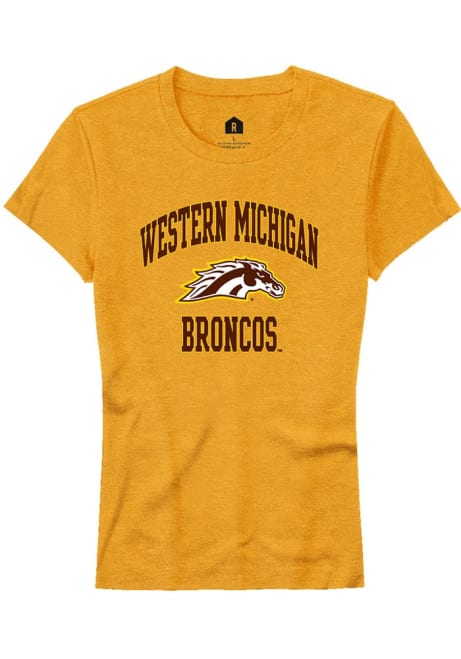 Western Michigan Broncos Gold Rally Number 1 Neutral Short Sleeve T-Shirt